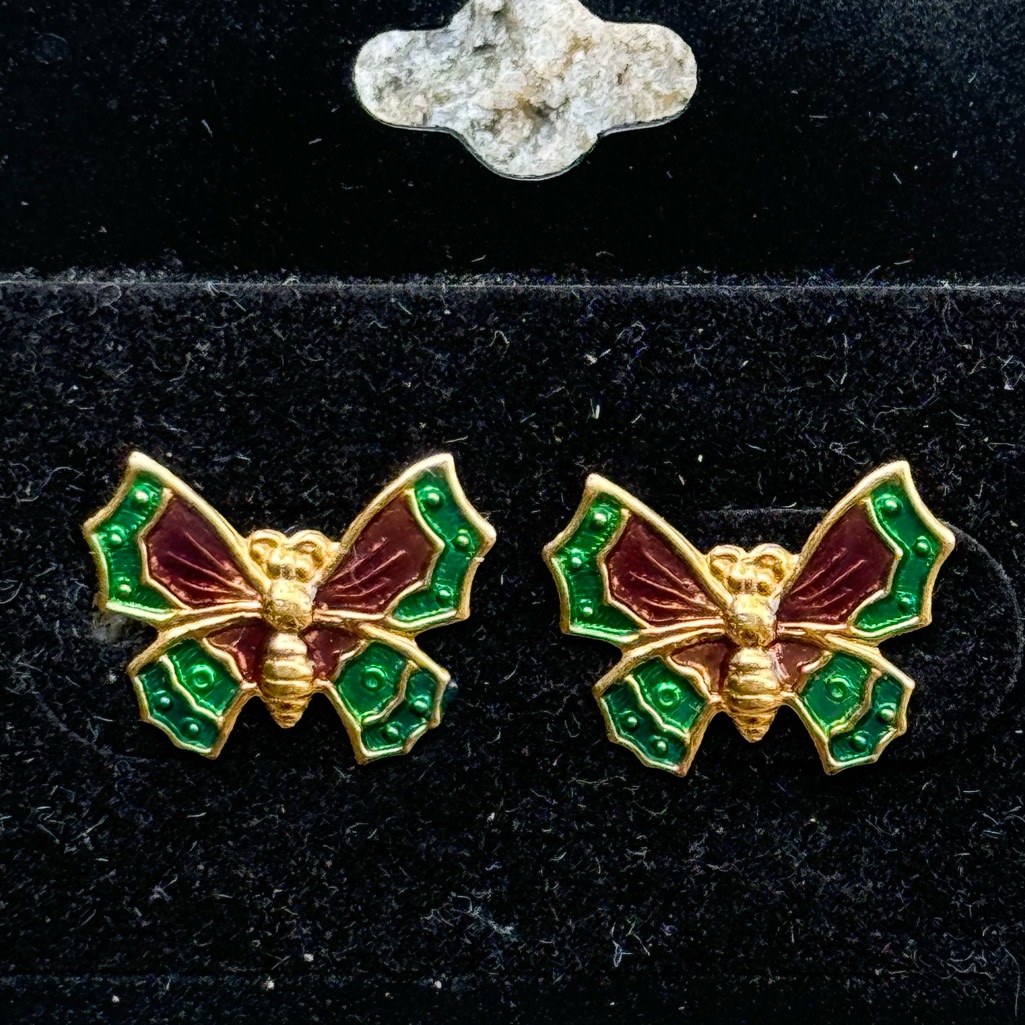 Simply Whispers Butterfly Stud Earrings